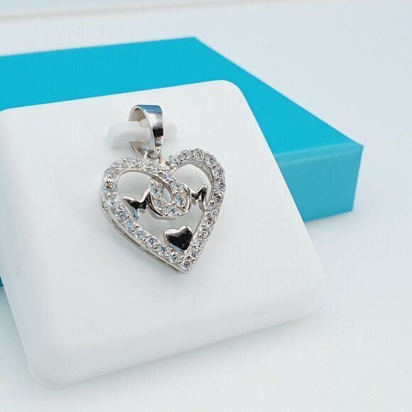 "925 Sterling Silver CZ Beautiful Mom Pendant for Women, 1USPAR4087 - Picture 7 of 11